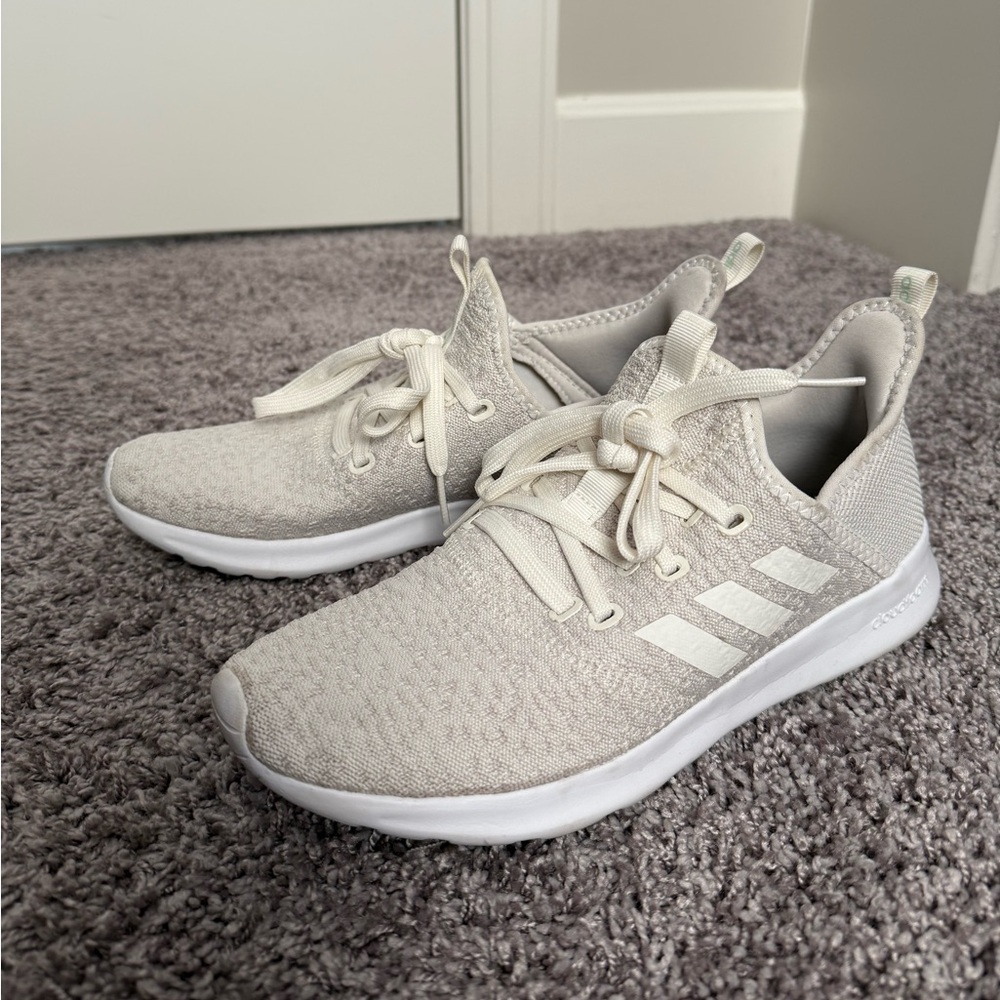 Adidas CloudFoam Pure Women’s Running Sneaker Cream/Ivory Size 8.5